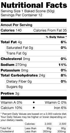 Sticky Fingers Original Recipe Scone Mix, 15 Ounce -- 6 per case