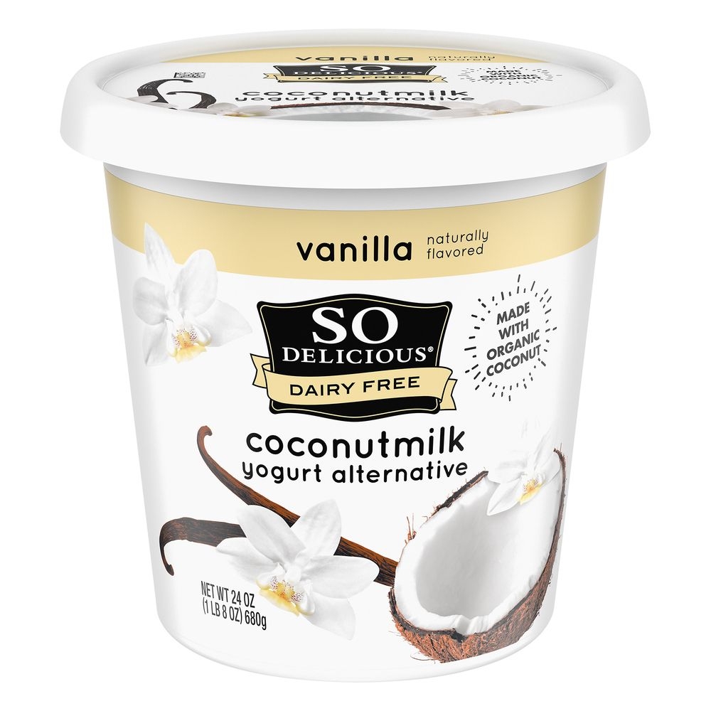 So Delicious Vanilla Dairy Free Coconut Milk Yogurt Alternative, 24 Ounce -- 6 per case.