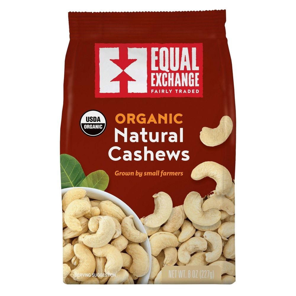 Equal Exchange Organic Natural Cashews, 8 Ounce -- 6 per case