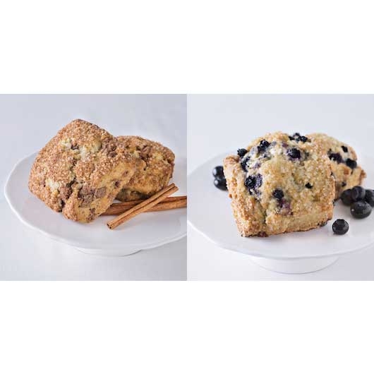 Sweet Street Blueberry and Cinnamon Scone Variety Pack, 3.5 Ounce -- 48 per case.