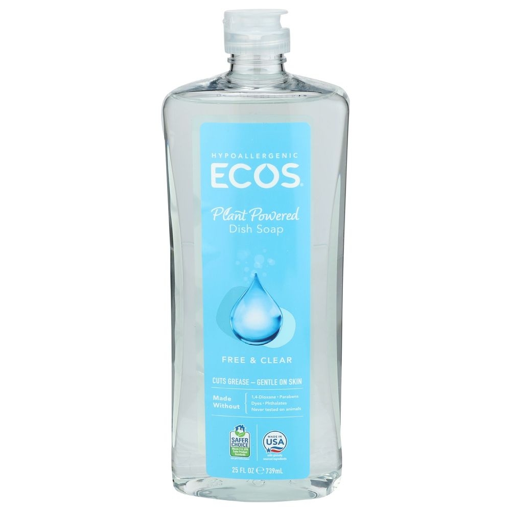 ECOS Free and Clear Dish Soap, 25 Ounce -- 6 per case