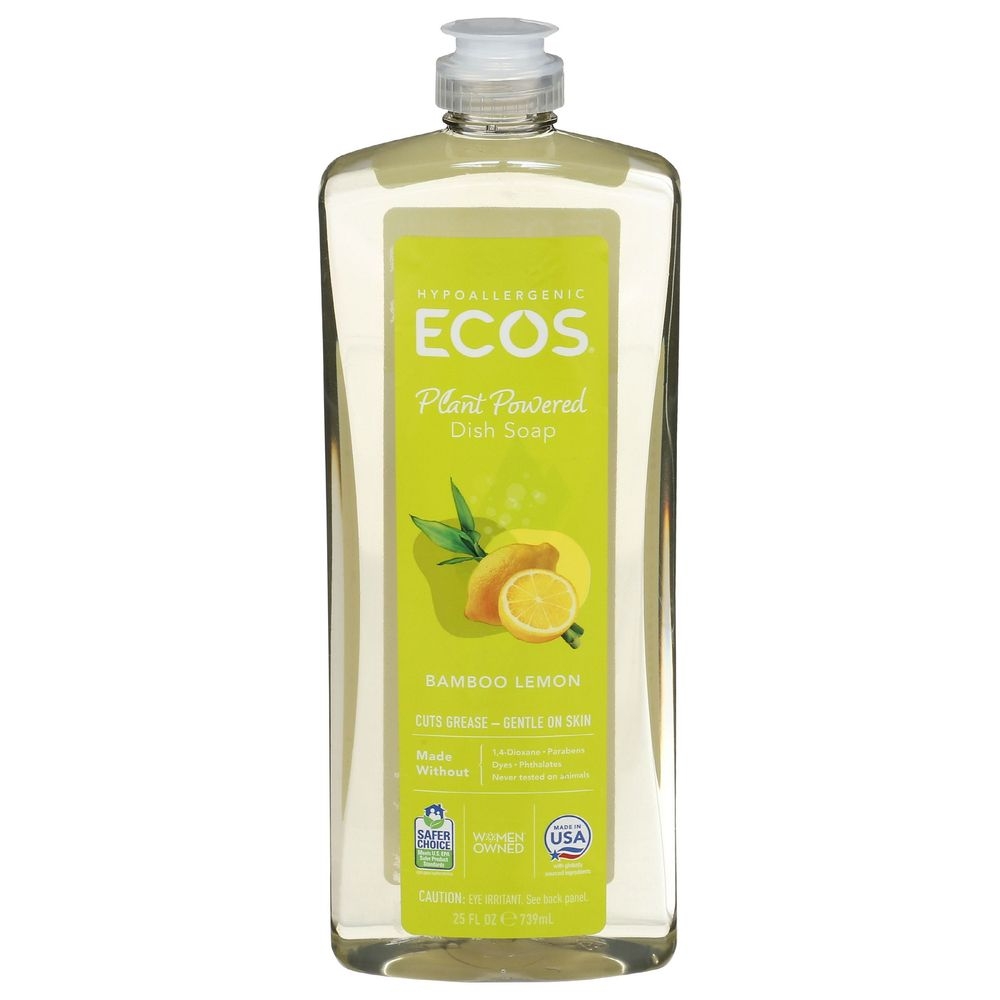 ECOS Bamboo Lemon Dish Soap, 25 Ounce -- 6 per case