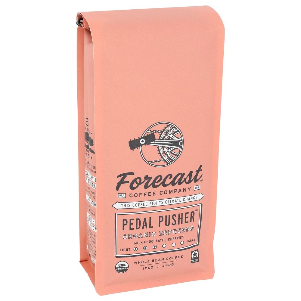 Forecast Pedal Pusher Milk Chocolate Cherries Medium Roast Whole Bean Coffee, 12 Ounce -- 6 per case