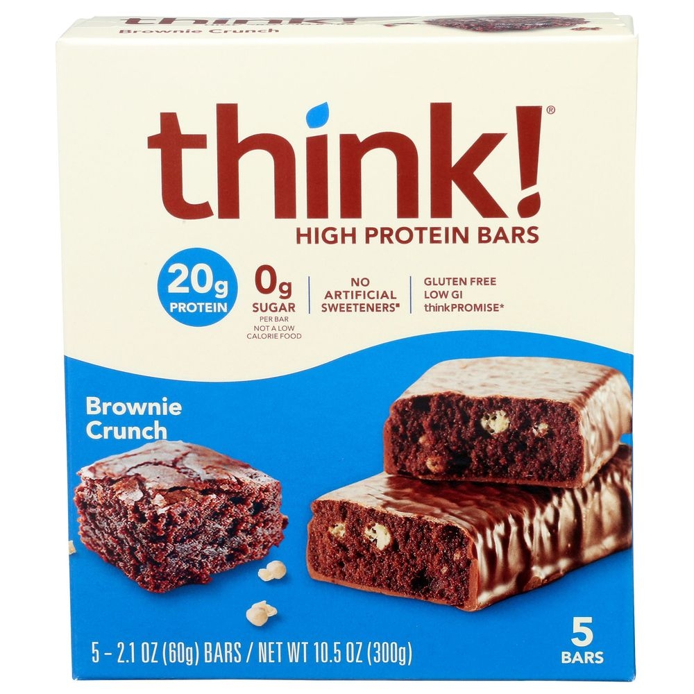 Think Brownie Crunch High Protein Bar, 2.1 Ounce -- 30 per case