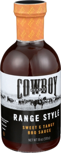 Cowboy Charcoal Range Style Sweet and Tangy BBQ Sauce, 18 Ounce -- 6 per case