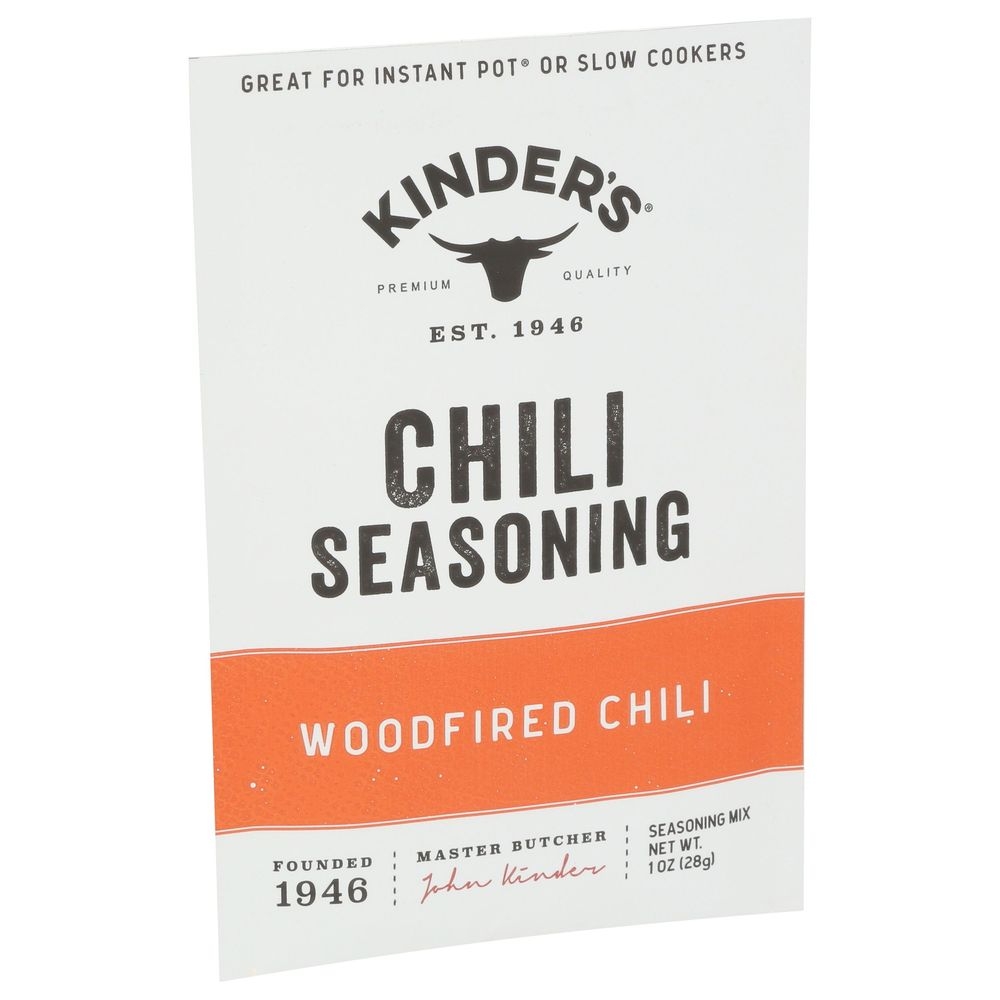 Kinders Woodfired Chili Seasoning, 1 Ounce -- 15 per case