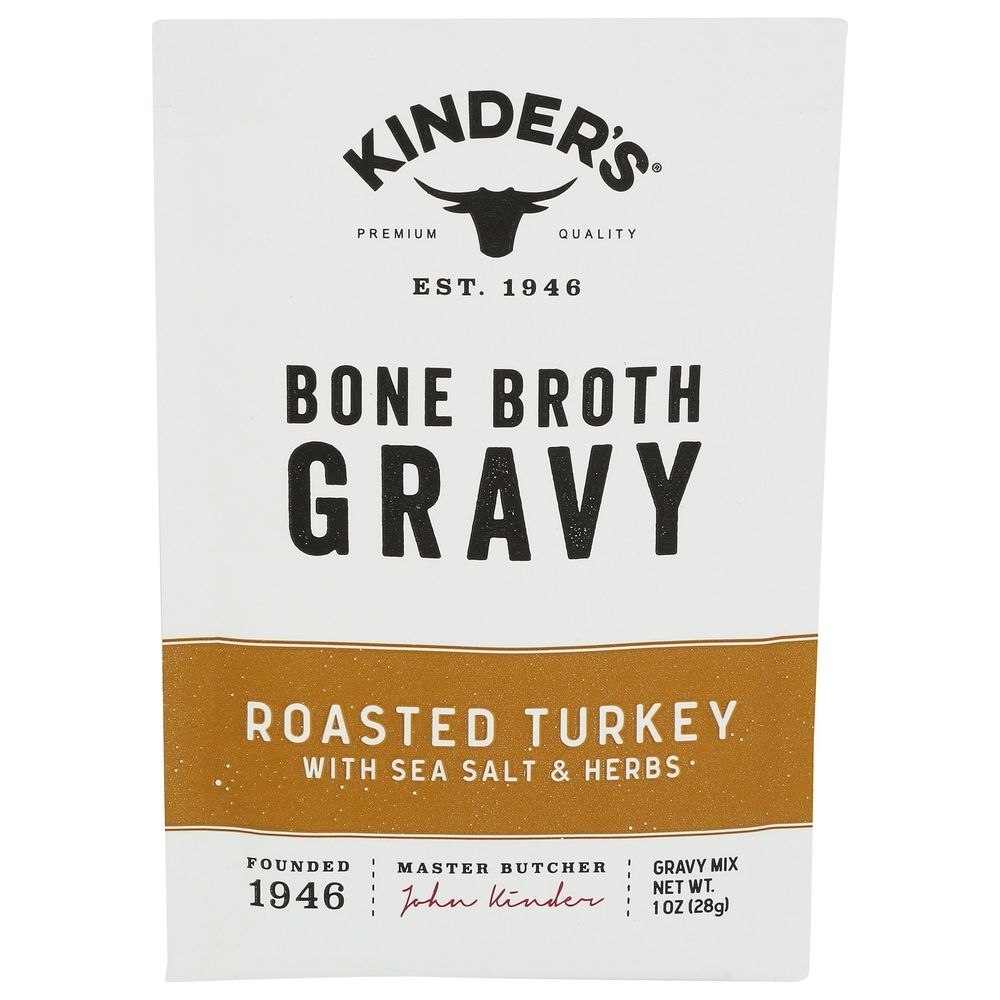 Kinders Roasted Turkey Bone Broth Gravy Mix, 1 Ounce -- 15 per case