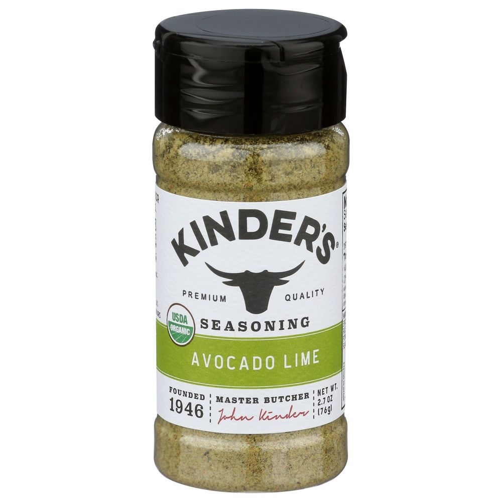 Kinders Organic Avocado Lime Seasoning, 2.7 Ounce -- 8 per case