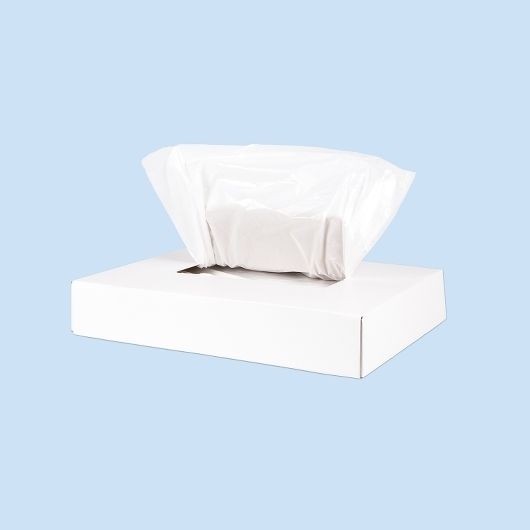 Pitt Plastics White Large Size Apron -- 1000 per case.