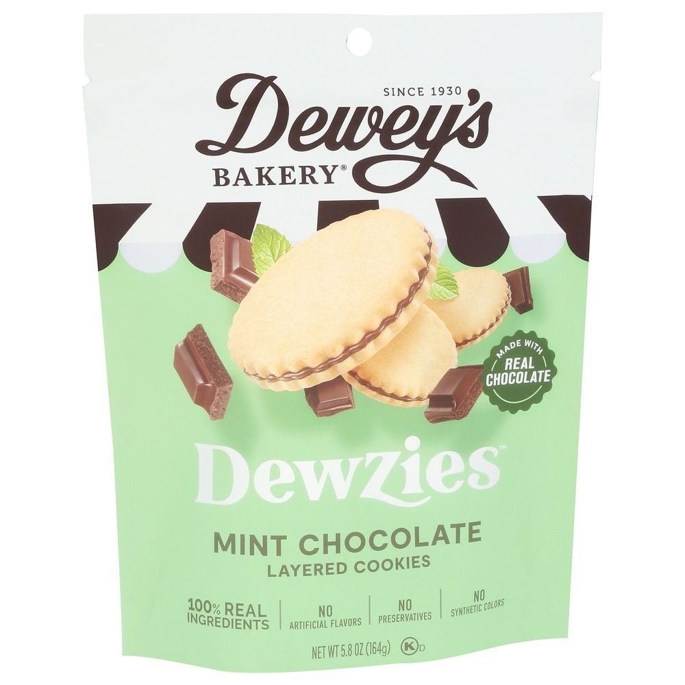 Deweys Mint Chocolate Layered Cookies, 5.8 Ounce -- 6 per case