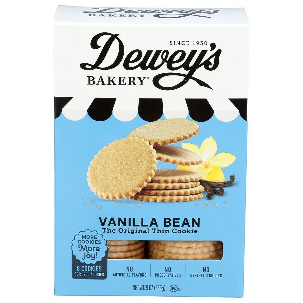 Deweys Vanilla Bean Cookie, 9 Ounce -- 6 per case
