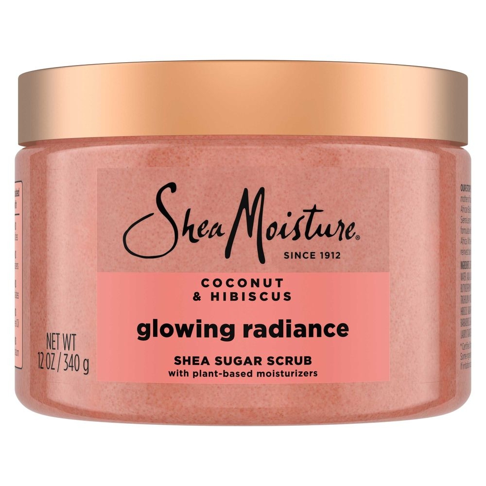 Shea Moisture Coconut and Hibiscus Glowing Radiance Shea Sugar Scrub, 12 Ounce -- 12 per case