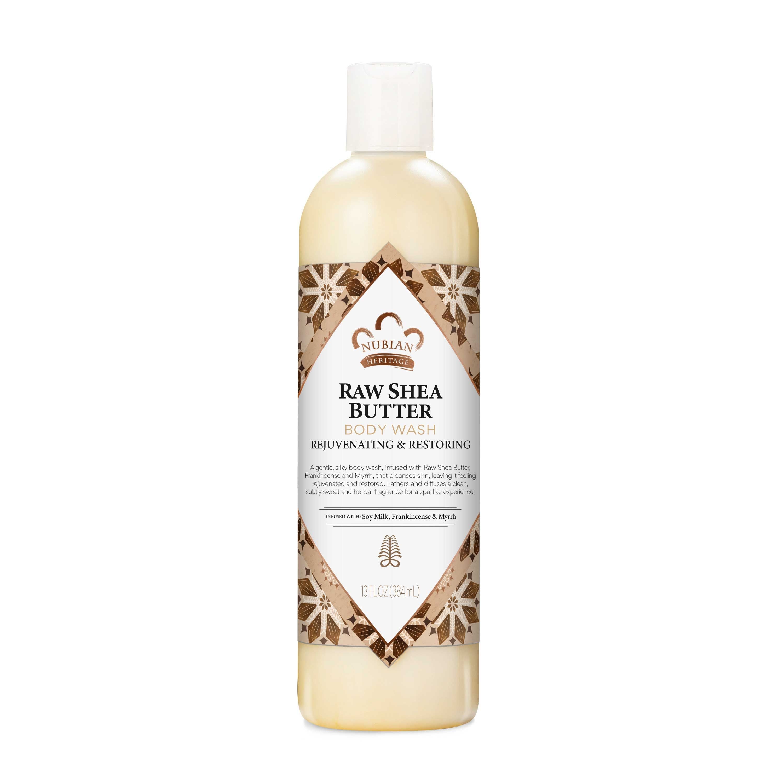 Nubian Heritage Raw Shea Butter Body Wash, 13 Fluid Ounce -- 12 per case