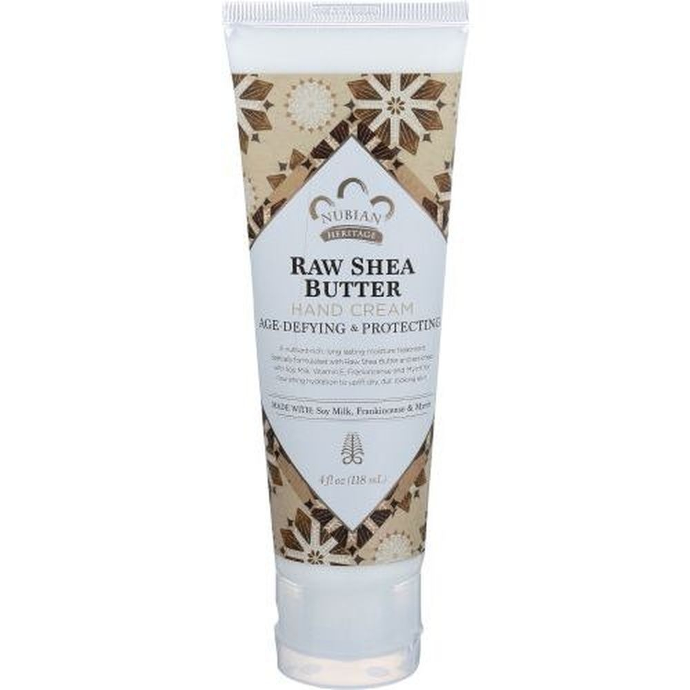 Nubian Heritage Raw Shea Butter Hand Cream, 4 Ounce -- 3 per case