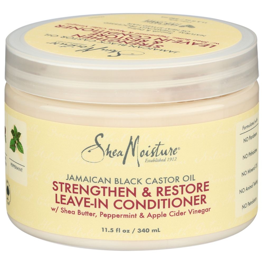 Shea Moisture Jamaican Black Castor Oil Strengthen and Restore Leave-In Conditioner, 11.5 Fluid Ounce