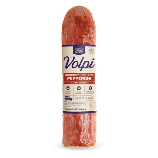 Volpi American Crafted Pepperoni Pork Sausage - Bulk Vacuum Packing, 24 Ounce -- 6 per case.