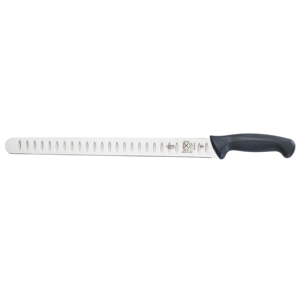 Mercer Culinary Millennia Black Granton Edge Slicer, 14 inch