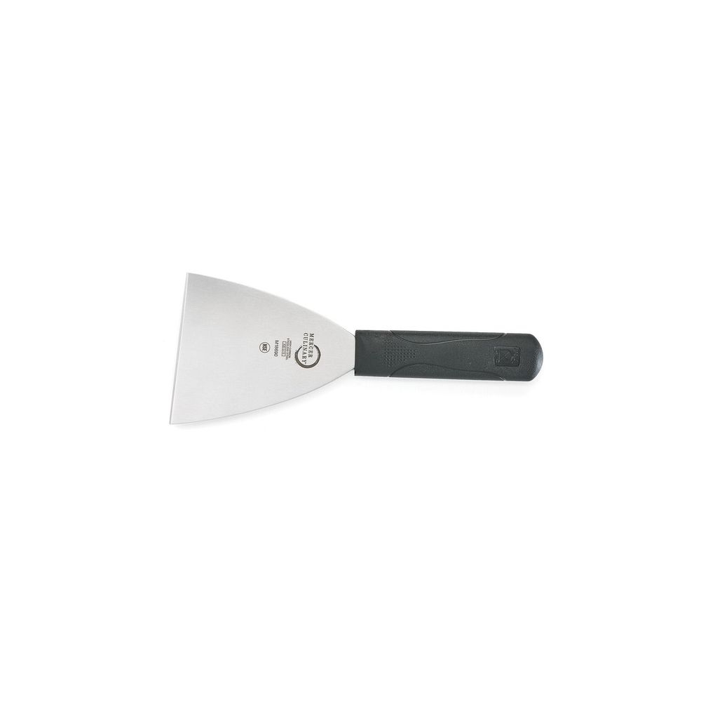 Mercer Culinary Millennia Grill Scraper with Black Handle, 4 x 4 1/2 inch