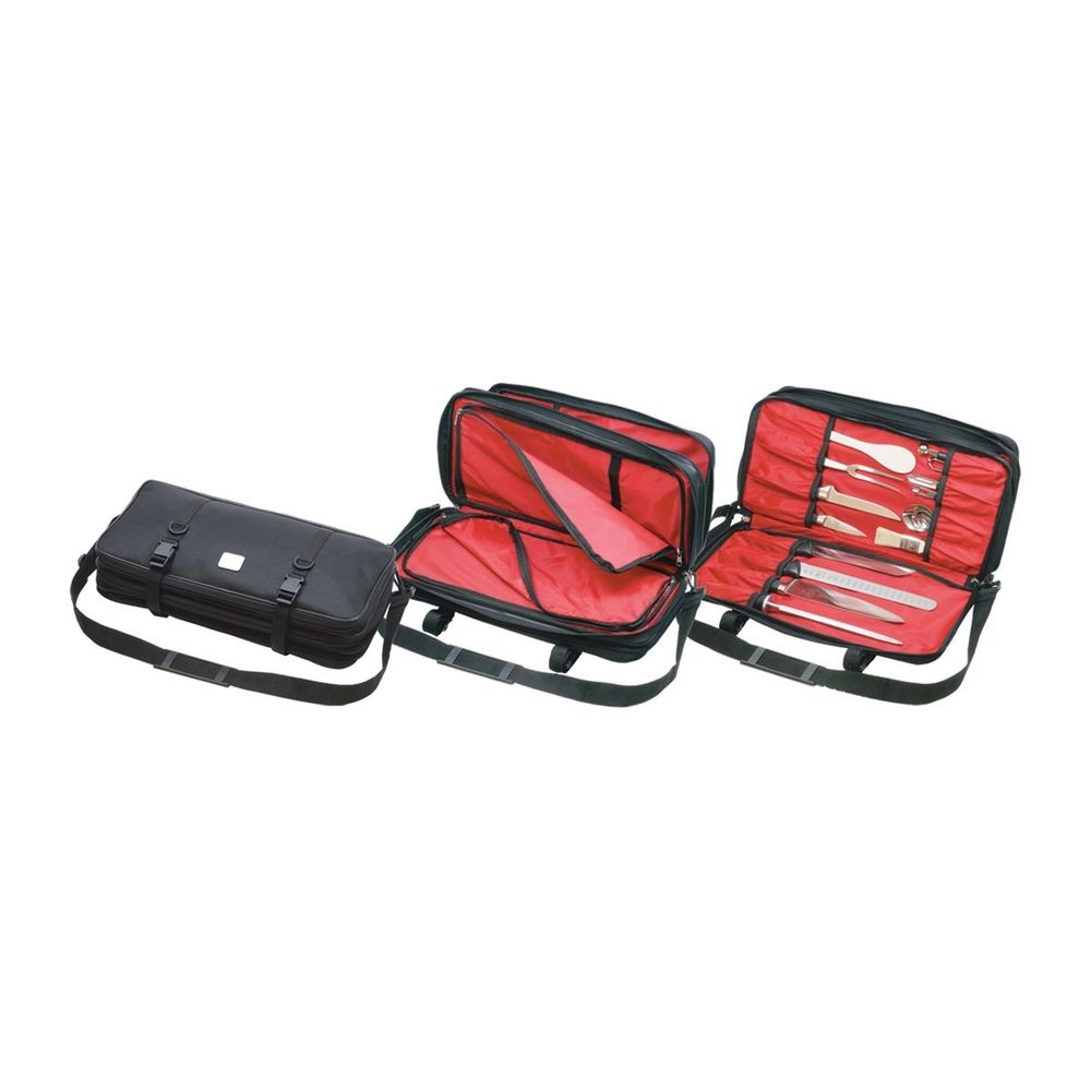 Mercer Culinary Triple-Zip 21-Pocket Knife Case