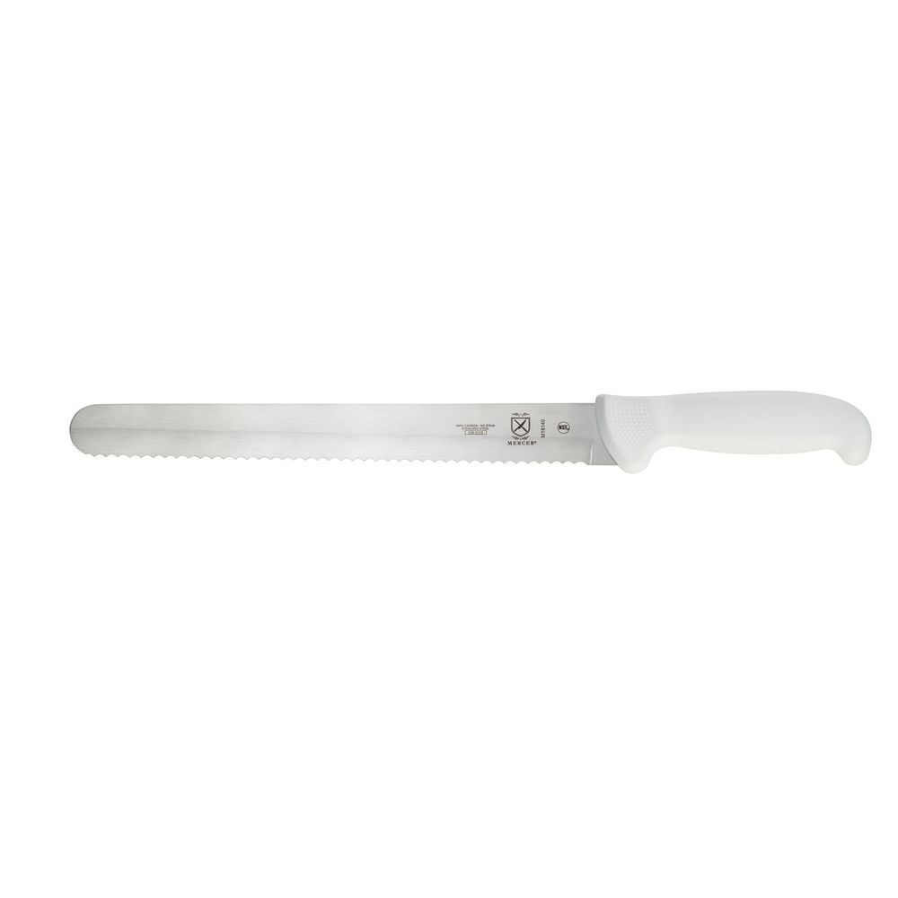 Mercer Culinary Ultimate White Wavy Edge Slicer, 11 inch