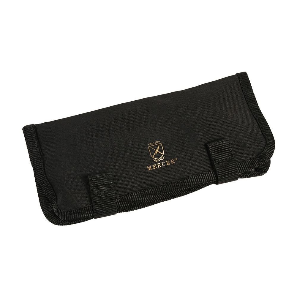 Mercer Culinary Black 6 Compartment Plating Tool Roll