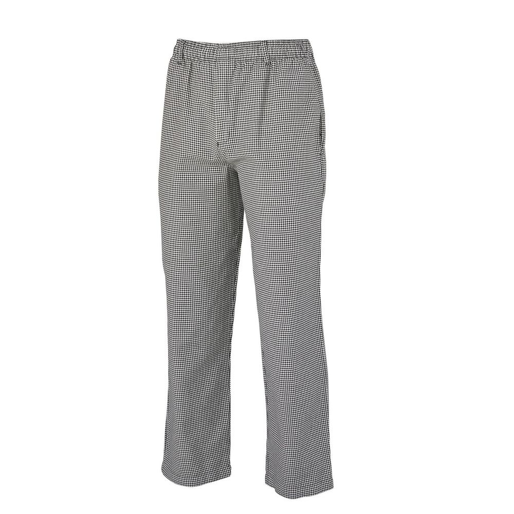 Chef Works Black Small Classic Fit Lightweight Slim Chef Pant for