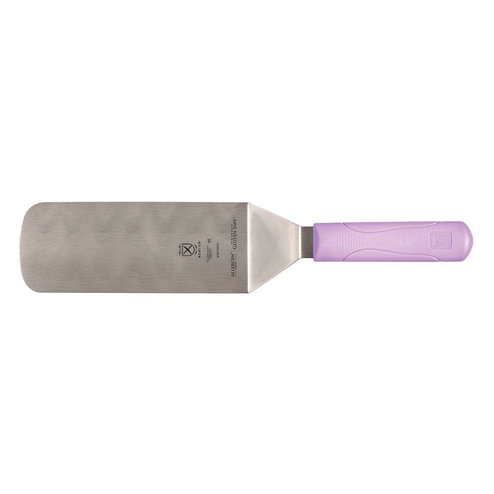 Mercer Culinary Millennia Turner/Spatula with Purple Handle, 8 x 3 inch