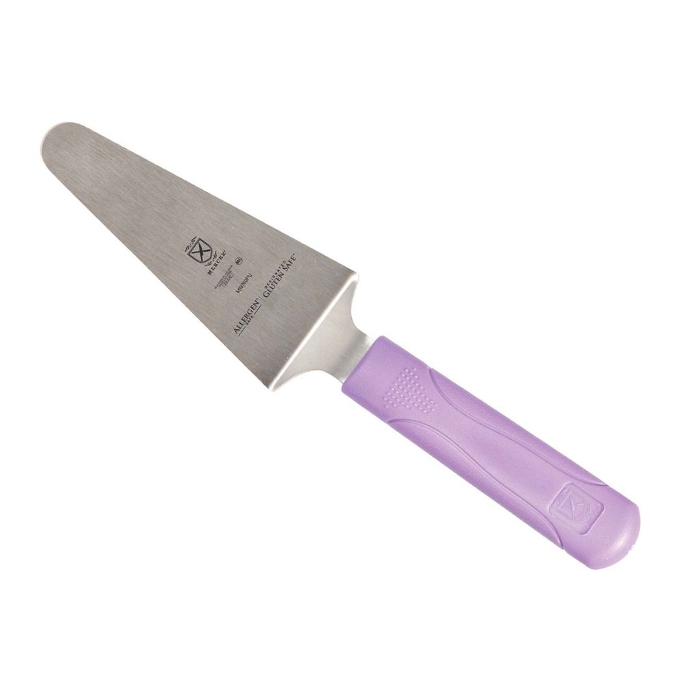 Mercer Culinary Millennia Pie Server/Spatula with Purple Handle, 5 x 2 inch