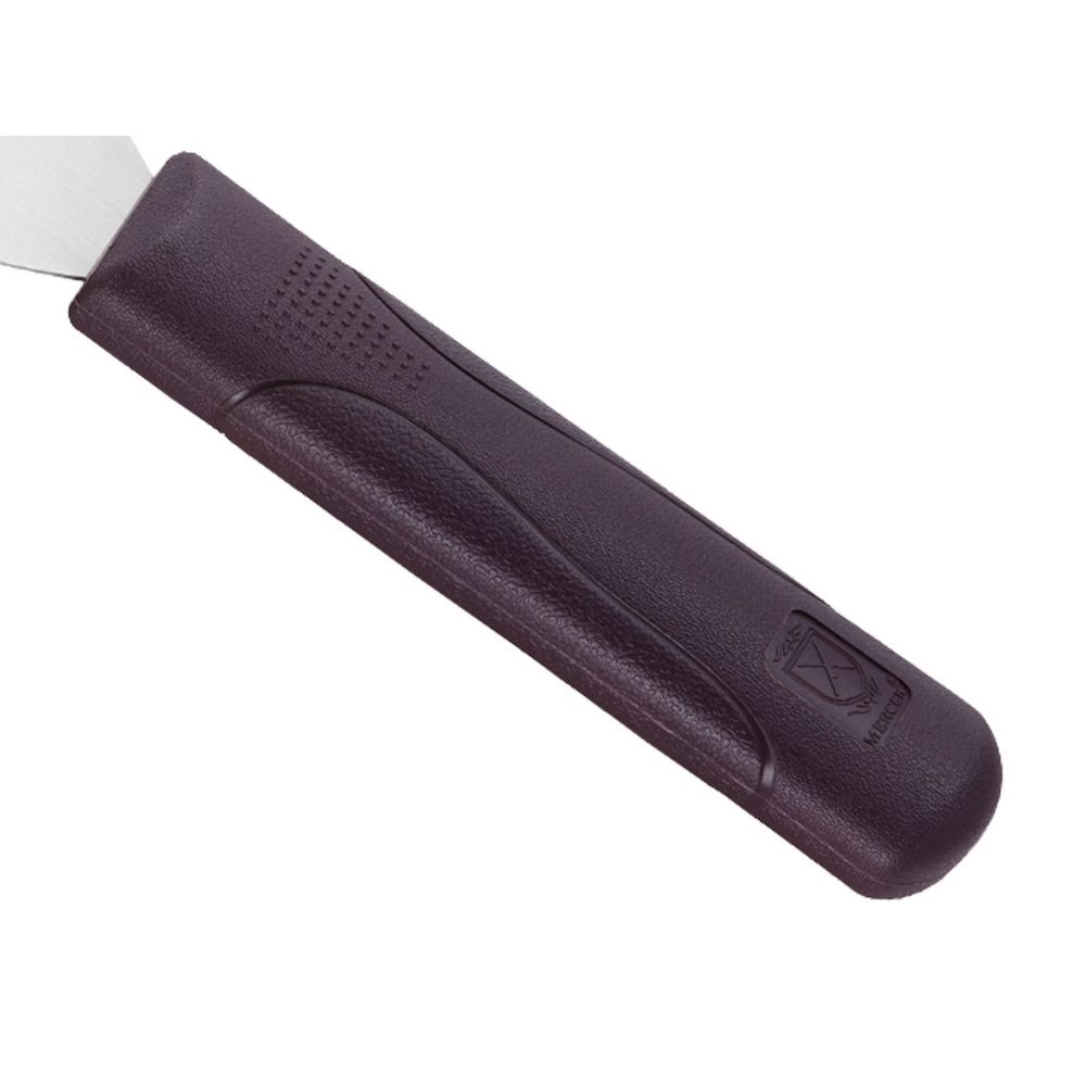Mercer Culinary Maroon Hells Handle Grill Scraper, 4 x 4 1/2 inch