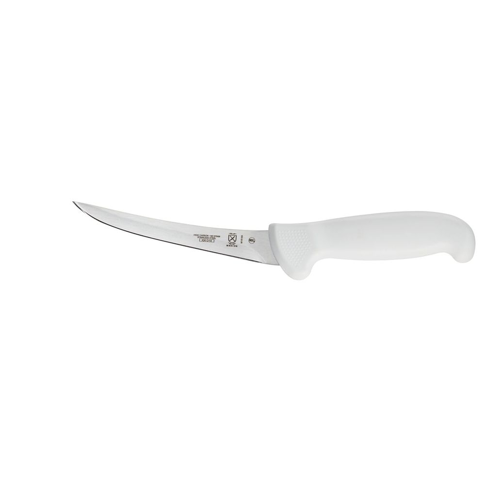Mercer Culinary Ultimate White Curved Boning Knife, 6 inch