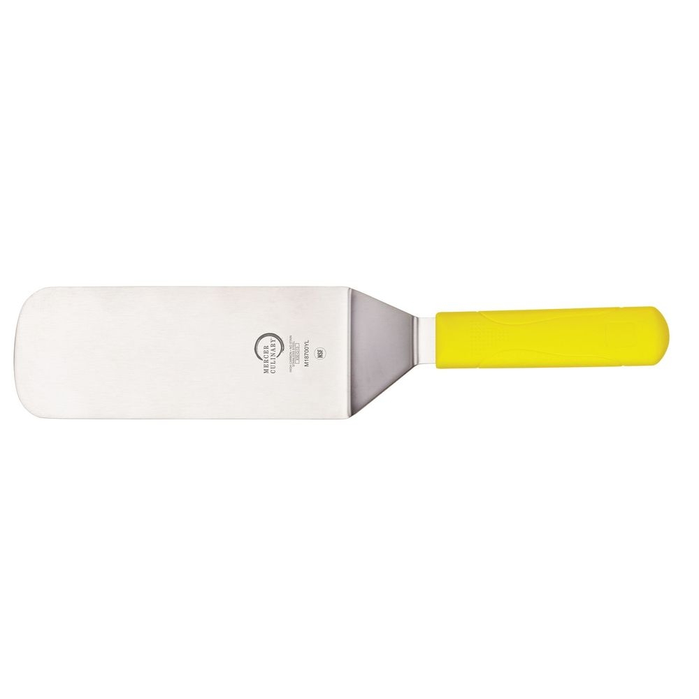 Mercer Culinary Millennia Turner with Yellow Handle, 8 x 3 inch