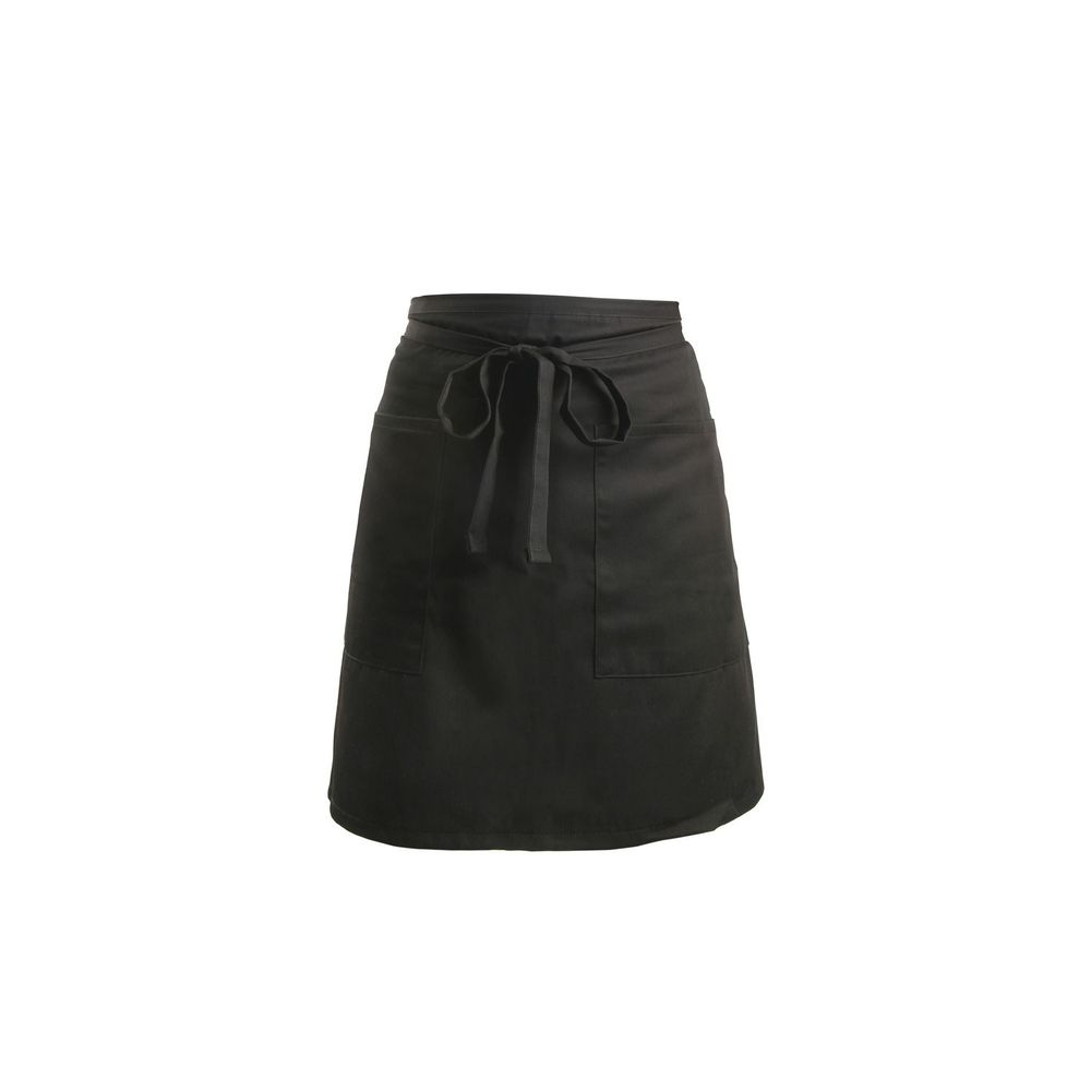 Mercer Culinary Black Genesis Bistro Apron with 2 Pockets, 29 x 19 inch