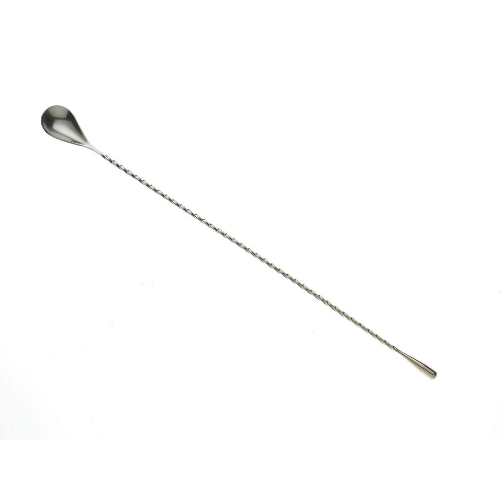 Barfly Stainless Steel Classic Bar Spoon with Teardrop End, 15 3/4 inch