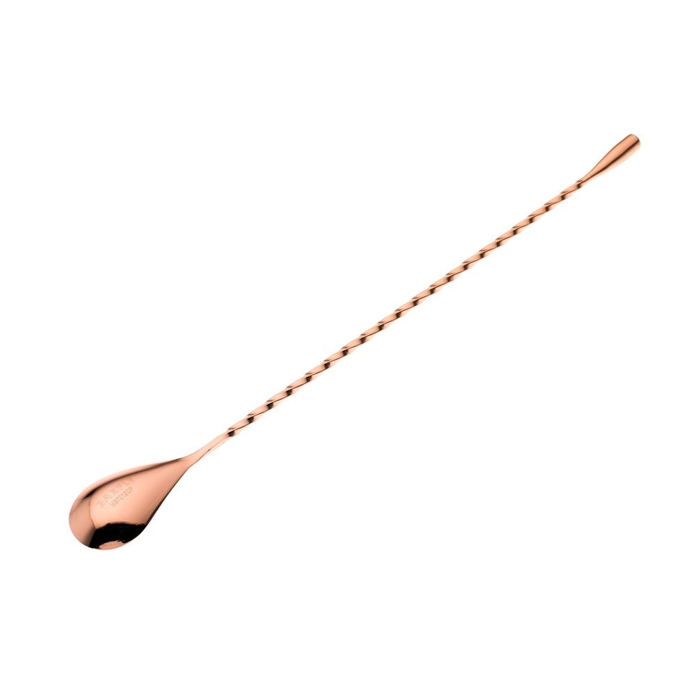 Barfly Copper Plated Classic Bar Spoon with Teardrop End, 11 13/16 inch