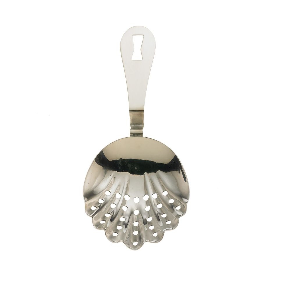 Barfly Stainless Steel Scalloped Julep Strainer, 7 inch Overall Length