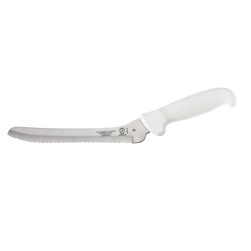 Mercer Culinary White Serrated Bread Knife, 8 inch