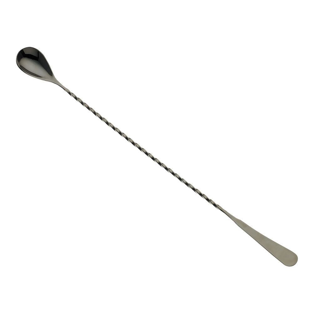 Barfly Gun Metal Black Japanese Style Standard Bar Spoon, 13 3/16 inch