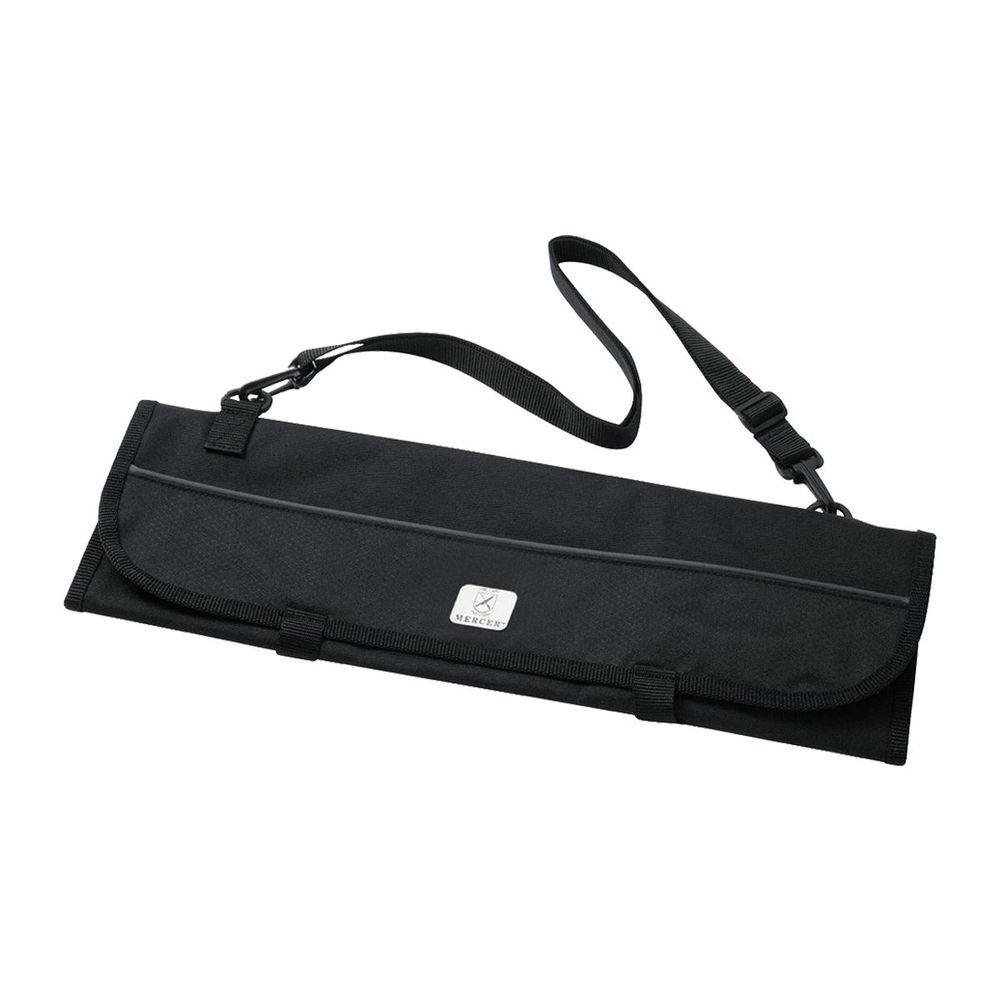 Mercer Culinary Pink 7-Pocket Knife Roll Storage Bag
