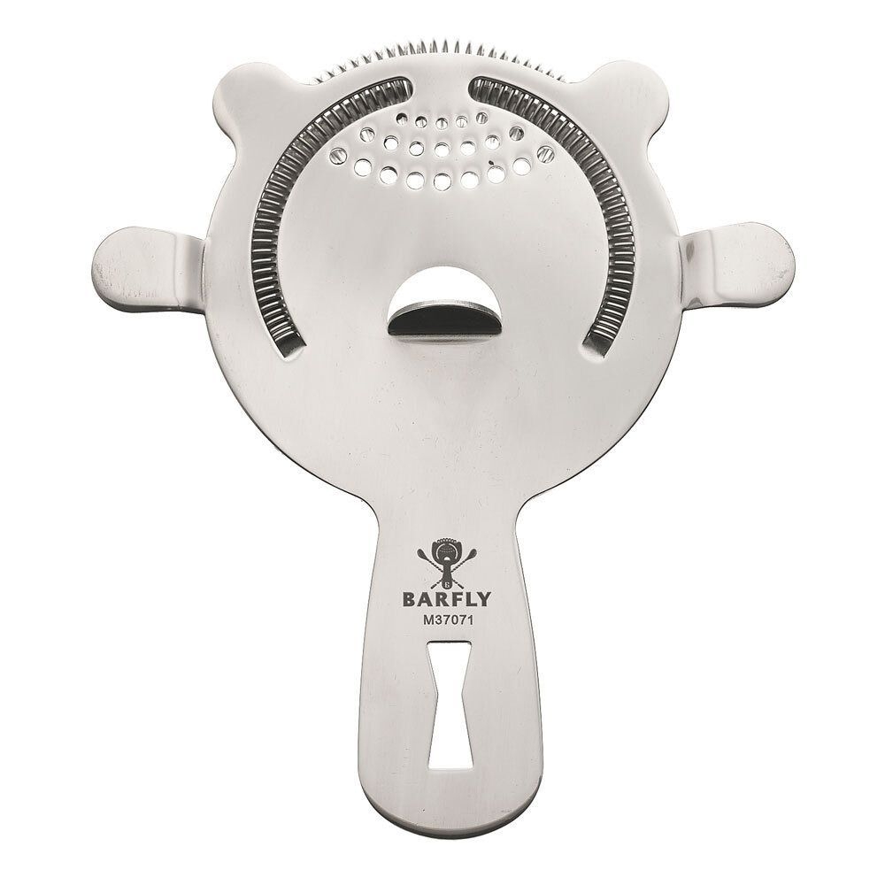 Barfly Stainless Steel Heavy Duty 4 Prong Spring Bar Strainer, 5 5/8 inch Overall Length