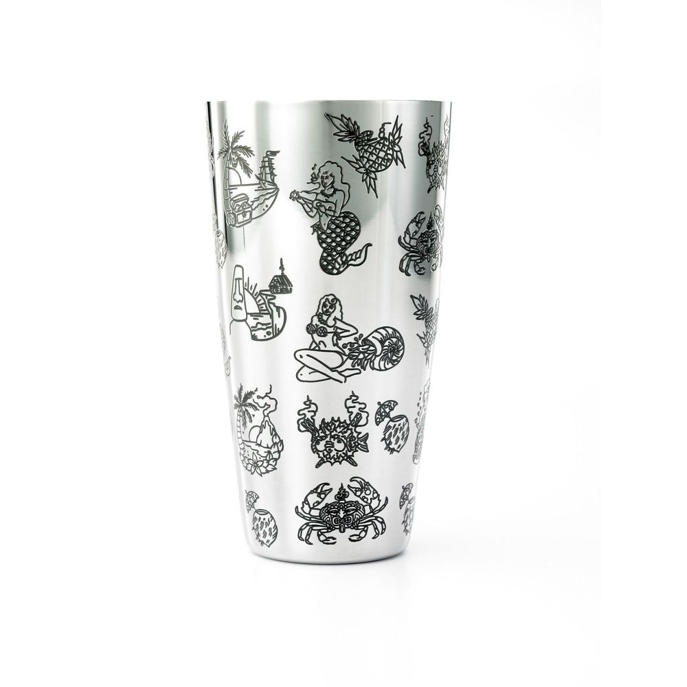 Barfly Stainless Steel Large Tiki Cocktail Tin, 28 Ounce
