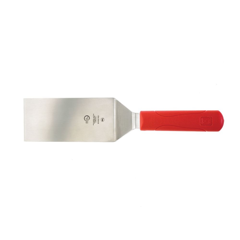 Mercer Culinary Millennia Heavy-Duty Turner with Red Handle, 6 x 3 inch