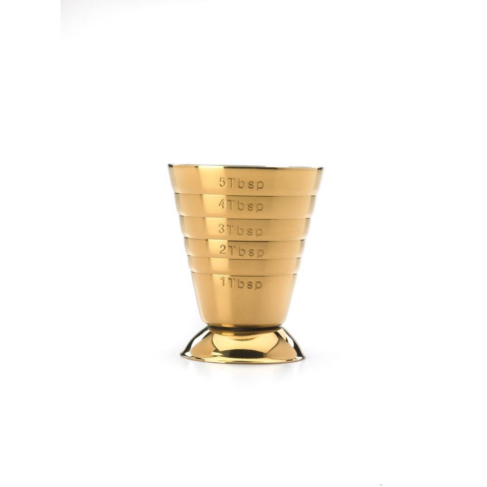 Barfly Gold Plated Bar Measuring Cup, 2.5 Ounce