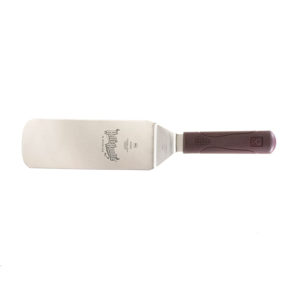 Mercer Culinary Beveled Edges Turner with Black Handle, 8 x 3 inch
