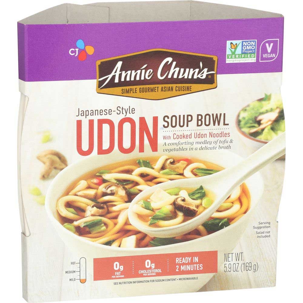 Annie Chuns Udon Noodle Bowl - 5.9 ounce each -- 6 per case