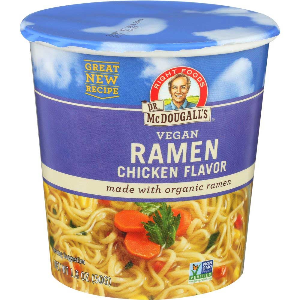 Dr McDougalls Right Foods Ramen Chicken Soup with Noodles, 1.8 Ounce -- 6 per case.
