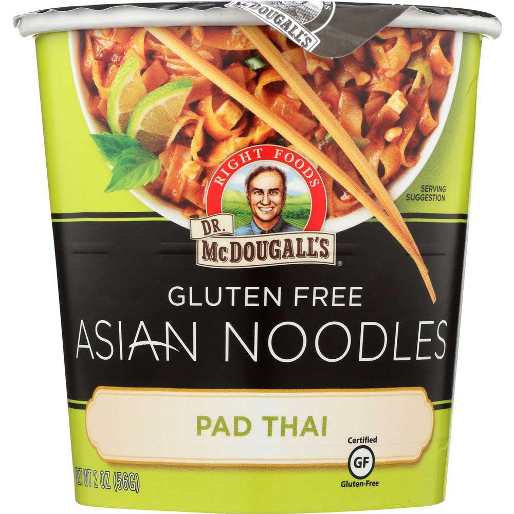 Dr McDougalls Right Foods Pad Thai Noodle Asian Entree, 2 Ounce -- 6 per case.