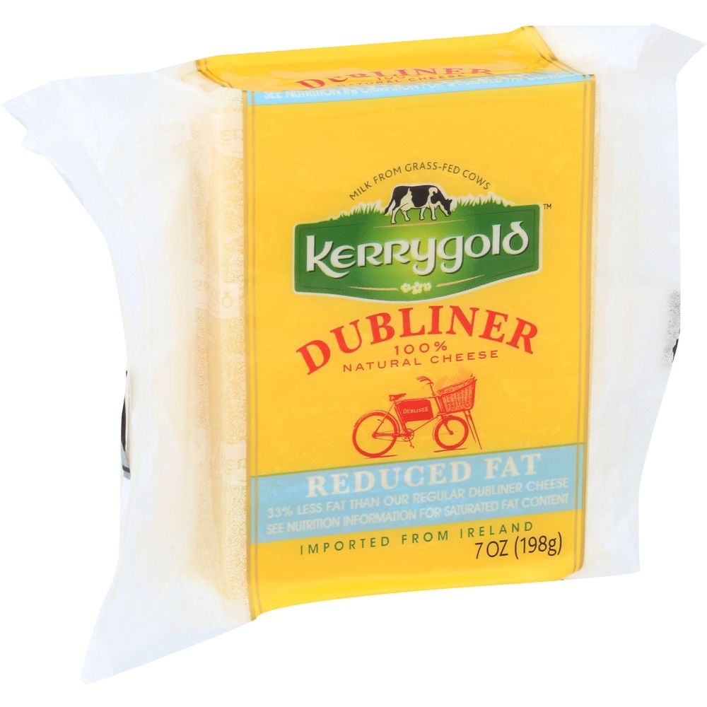 Kerrygold Reduced Fat Dubliner Cheese Wedge, 7 Ounce -- 12 per case