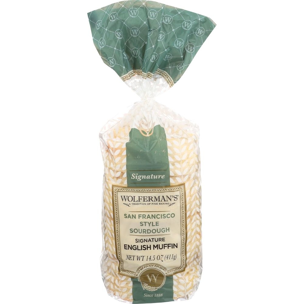 Wolfermans Sour Dough Signature English Muffin, 14.5 Ounce -- 12 per case