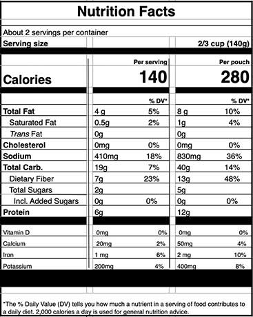 Tasty Bite Organic 3 Bean Madras Lentil, 10 Ounce -- 6 per case