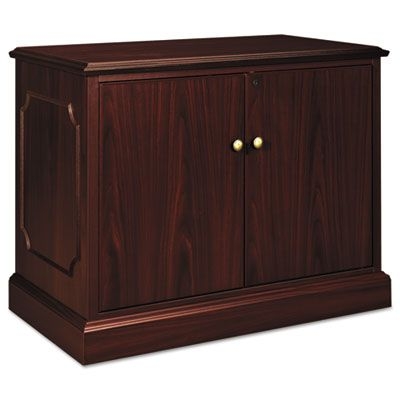 HON 94000 Series Storage Cabinet, 37-1/2w x 20-1/2d x 29-1/2h, Mahogany
